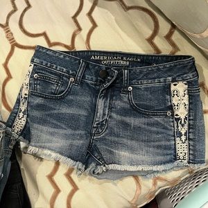 american eagle jean shorts